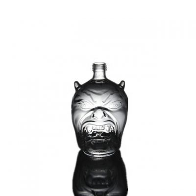 custom personalized Ghost head shaped glass bottles 700ML 