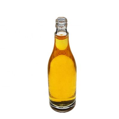 OEM Logo Printed Transparent Crystal Glass Spirit Bottles Empty Glass Liquor Bottle 