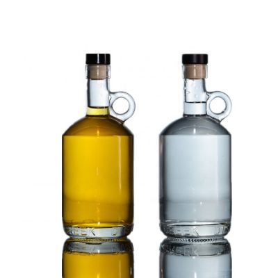 xuzhou 750ml glass liquor whisky bottle with handle 