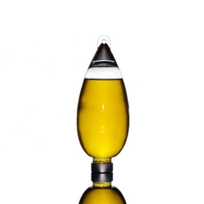 Luxury Droplet Shape Design 550ml Empty Spirit Glass Whisky / Vodka Bottle With Screw Cap 