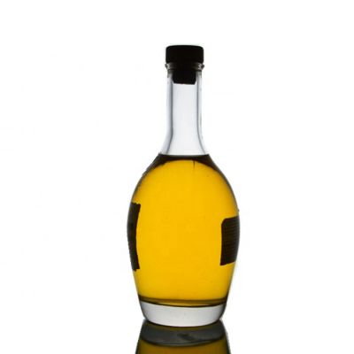 customized 750 ml cork top thick bottom wholesale liquor spirits rum vodka whiskey tequila clear glass bottles 
