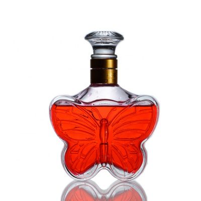 Butterfly shape 500ml tequila wine whisky glass vodka bottle in fashion style
