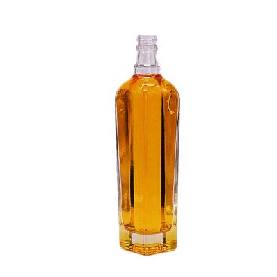 Liquor square bottle for wine / Empty glass liquor bottle 500ml 