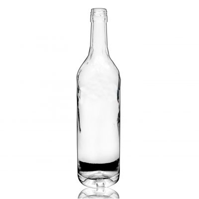 Empty high quality glass 500ml wine bottles decoration XO flat fancy miniature liquor bottles for liquor with screw cap 