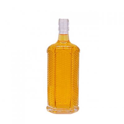 unique design 600ml rough surface corn shape glass Bottle 
