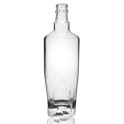 unique shape 500ml french square glass bottle for alcohol