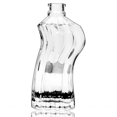 Wholesale 1000ml 750ml 500ml 375ml Vodka Spirit Glass Bottle for Liquor with cork Empty Glass Vodka Liquor Bottles 