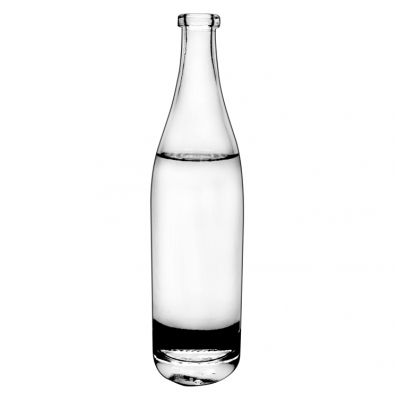 glass crystal white glass wine bottle vodka whisky glass wine bottle screen printing customized logo 500ml 