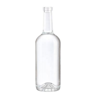 wine bottles wholesale hot stamping 500ml 750ml 1000ml empty vodka glass bottle glass for liquor 
