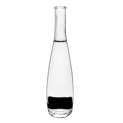 glass crystal white glass bottle vodka whisky glass bottle cocktail screen printing customized logo 375ml 