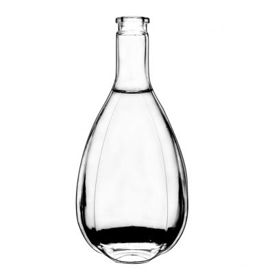 glass crystal white glass bottle vodka bottle screen printing customized logo 700ml 