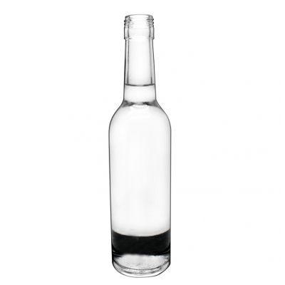 glass high quality crystal white glass 375ml beverage bottle water bottle 