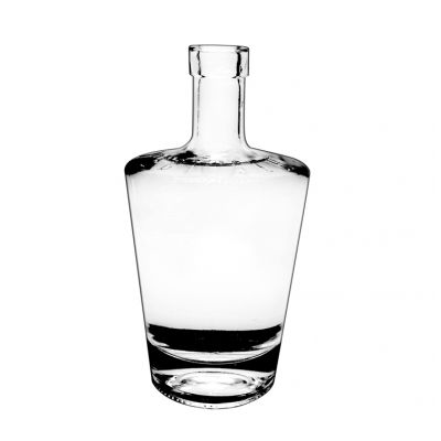 glass crystal white material 475ml round bottle whiskey glass wine bottle vodka glass bottle