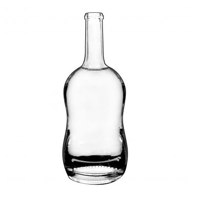 glass crystal white glass wine bottle vodka whisky glass wine bottle screen printing customized logo 700ml 