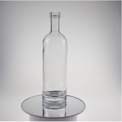 New custom 750ml long neck empty spirit bottle glass whisky liquor bottle