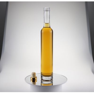 375ML bowling shaped glass liquor bottle 