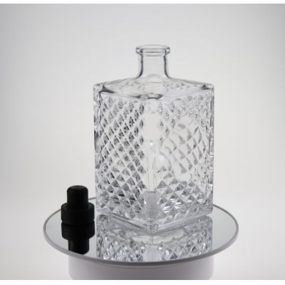 Glass Material and Whisky Spirit Vodka Industrial Use glass whisky bottle 