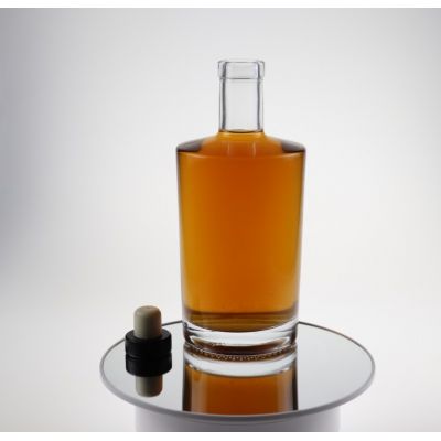 Manufacture customized wine glass bottle amber/green/clear liquor bottle for wine brandy vodka whisky glass bottle 
