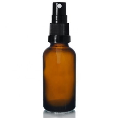 1oz 30ml amber essential oil bottle with plastic sprayer for Liquid Aromatherapy Fragrance Lot