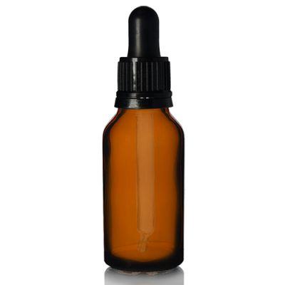 20ml mini clear amber glass dropper bottle essential oil perfume small sample glass vial