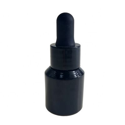 Black 10ml Chemistry Lab Chemicals Storage Glass Euro Bottle With Screw Top Lid 