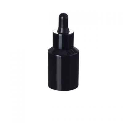 cosmetic packaging custom 30ml essential oil bottle painting black e liquid bottle glass dropper bottle