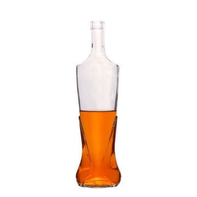 1000ml Empty colored glass liquor bottle for beer or wine 