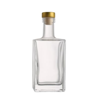 Wholesale bulk 500ml botellas de vidrio 500ml glass bottles for rum liquor whisky vodka 
