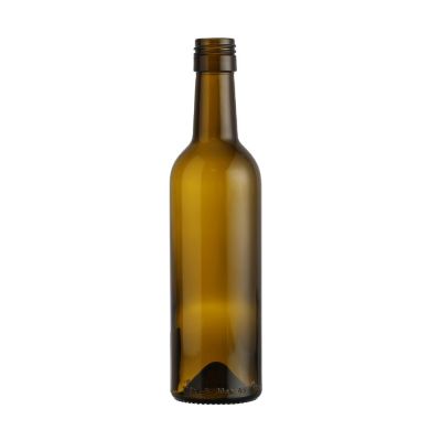 375ml Small Brown Glass Red Wine Bottle With lids 