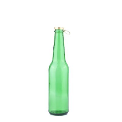 Green Glass Bottle for Beer Long Neck Beer Bottle 330ml Glass with Crown Lid 
