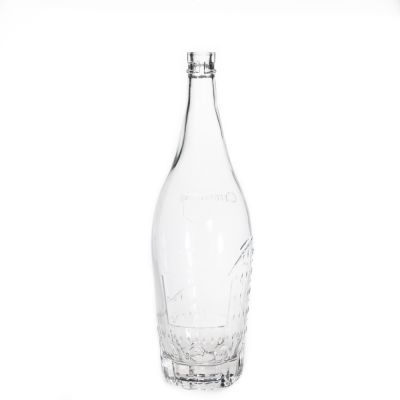 Factory Supplying 1500ml Wine Bottle Clear Glass Bottle Whiskey Bottle With Stopper 
