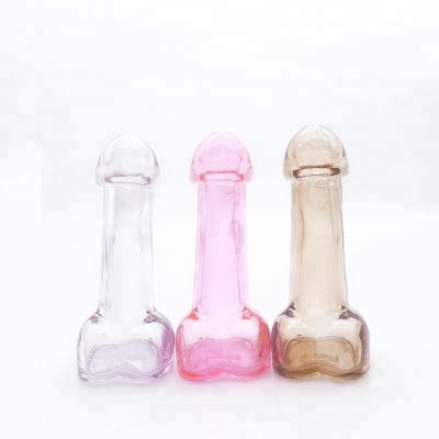 80ml Glass Wine Bottle With Male Genital Organ Shape 