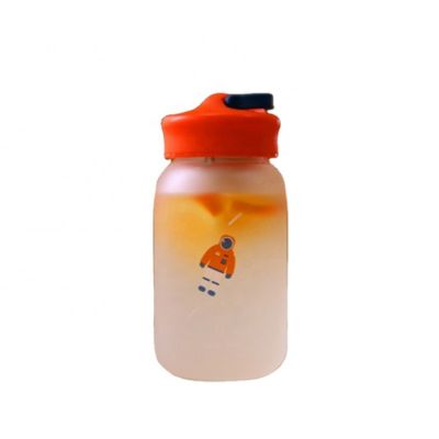 460ml Simple Star Female Men Students personality South Korean Creative Frosted Trendy Water Glass Cup Bottle 