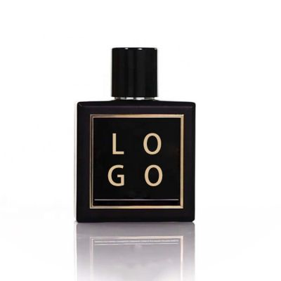 60ml Stick Cheap Glass Black Crimp Perfume Bottle 