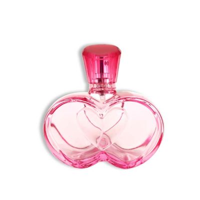 100ml pink heart shaped perfume glass bottle manufacturers 