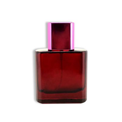 35 ml red mini custom made glass perfume bottles 
