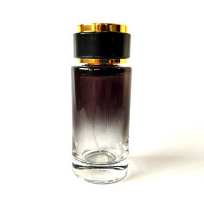 120ml Empty Luxury Style Black Cylinder Shape Men Perfume Bottle 