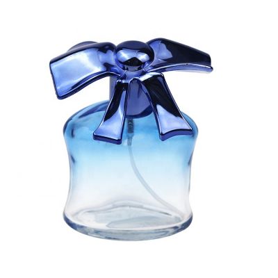 China Flower Shape 80ml Perfume Bottle Luxury Glass Design 