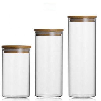 food storage container glass jam jar borosilicate kitchen storage jar