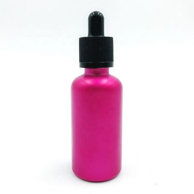 Custom 50ml Frosted Glass essential oil bottle packaging 