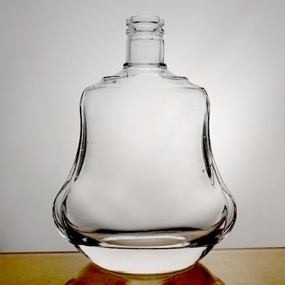 wholesale hot special screw cork top thick bottom whisky spirits clear empty luxury unique 700 ml glass bottle 