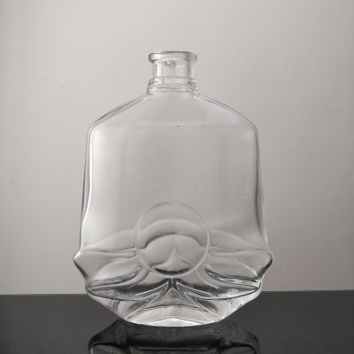 Decorative 500ml Liquor For Brandy XO Bottle Wholesale Spirit 500 ml Glass Wine Bottle Personalized Bottle With Corks