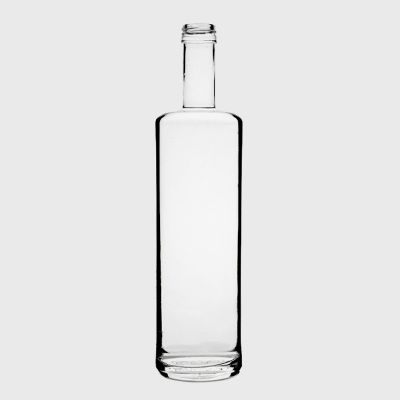 bespoke round square shape screw top clear empty XO liquor Gin extra white alcohol drink 750 ml glass bottle 