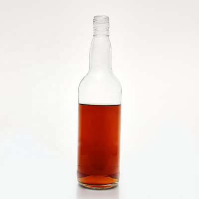 crystal round empty glass bottle whisky with screw cap 700ml liquor glass bottle wholesale glass whisky bottles