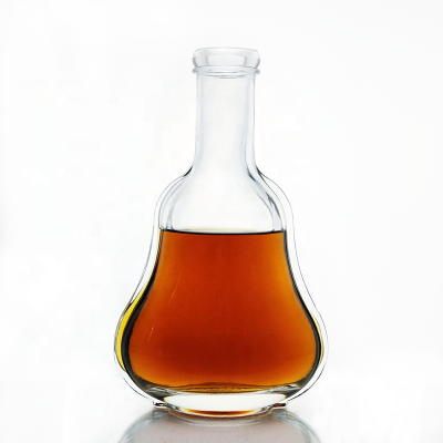 Drinking Glass Bottle For Beverage 250ml and 500 ml Flat Customized XO Spirit Glass Bottle Brandy Bottle For Liquor