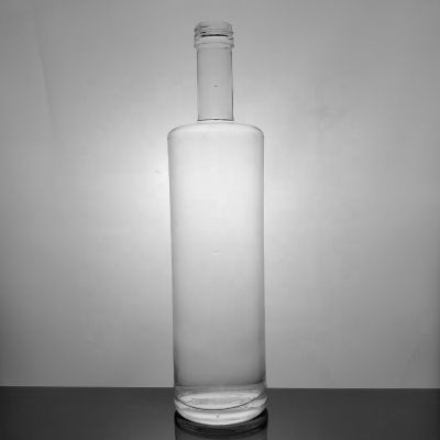 Luxury Honey Clear 750ml Round Glass Wine Bottles Vodka High Grade Classical Spirit Glass Bottles For Liquor