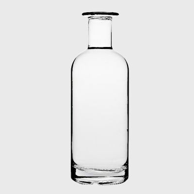 custom Super Flint luxury Round special Shape Cork Top Cool Vodka Gin Glass empty clear 700 ml bottles spirit 