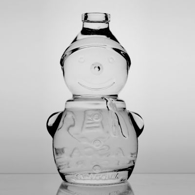 personalized unique shape luxury glass bottle 30cl wholesale spirit borosilicate frosted 300ml glass bottle 