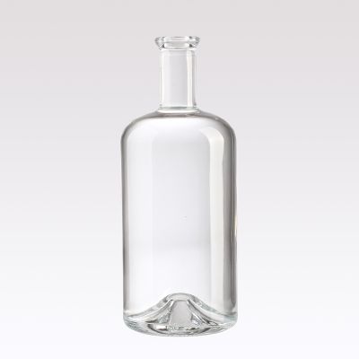 750ml Custom Vodka Glass gin rum Liquor Bottle with Screw Cap