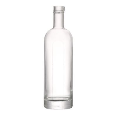 Factory Luxury Beautiful Empty 500 ml Clear Glass Wine Liquor Bottle With Cork